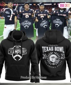 NEW Oklahoma State Cowboys Football TaxAct Texas Bowl Champion Hoodie