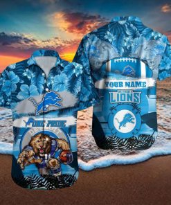 Detroit Lions NFL Hawaiian hoodie, sweater, longsleeve, shirt v-neck, t-shirt Custom Name Summer Gift