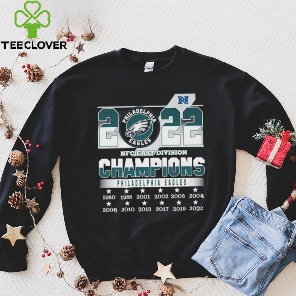 Nfc East Division Champions Philadelphia Eagles 1980-2022 Shirt