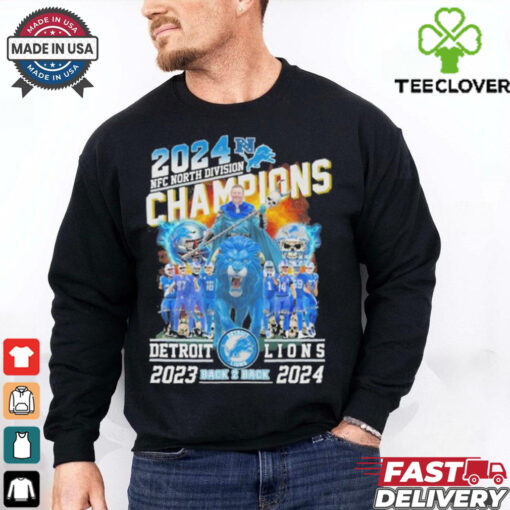 NFC North Division Champions Detroit Lions Back To Back 2023 2024 shirt