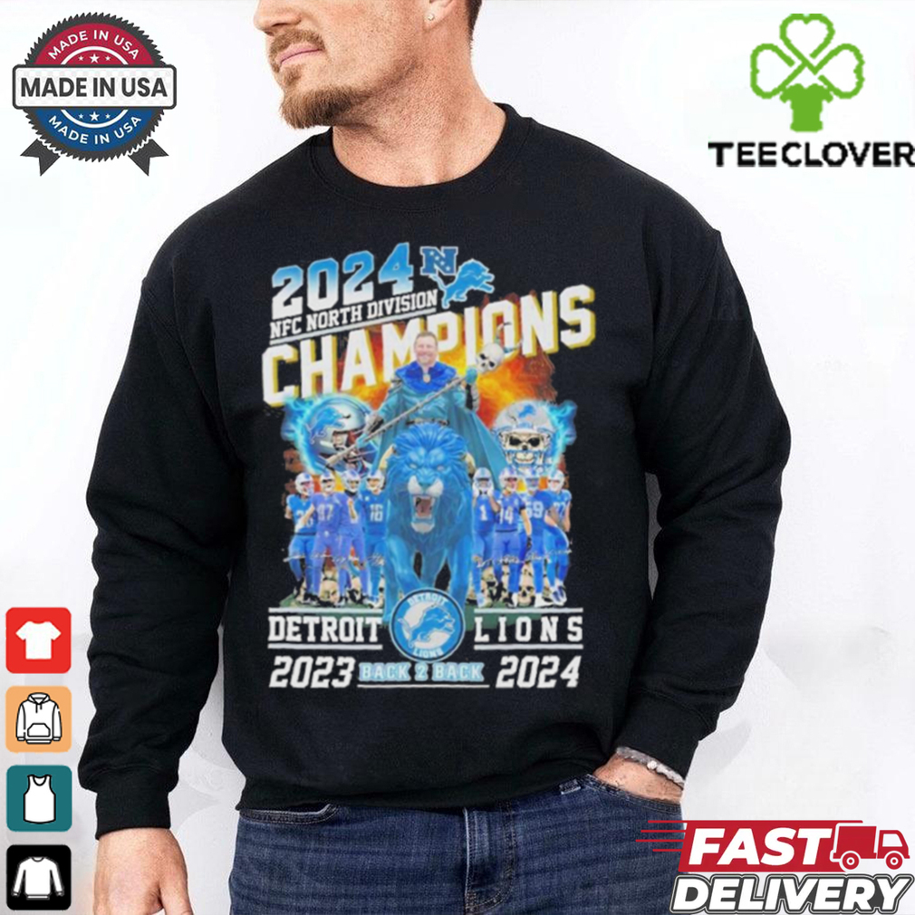 NFC North Division Champions Detroit Lions Back To Back 2023 2024 shirt NFC North Division Champions Detroit Lions Back To Back 2023 2024 shirt