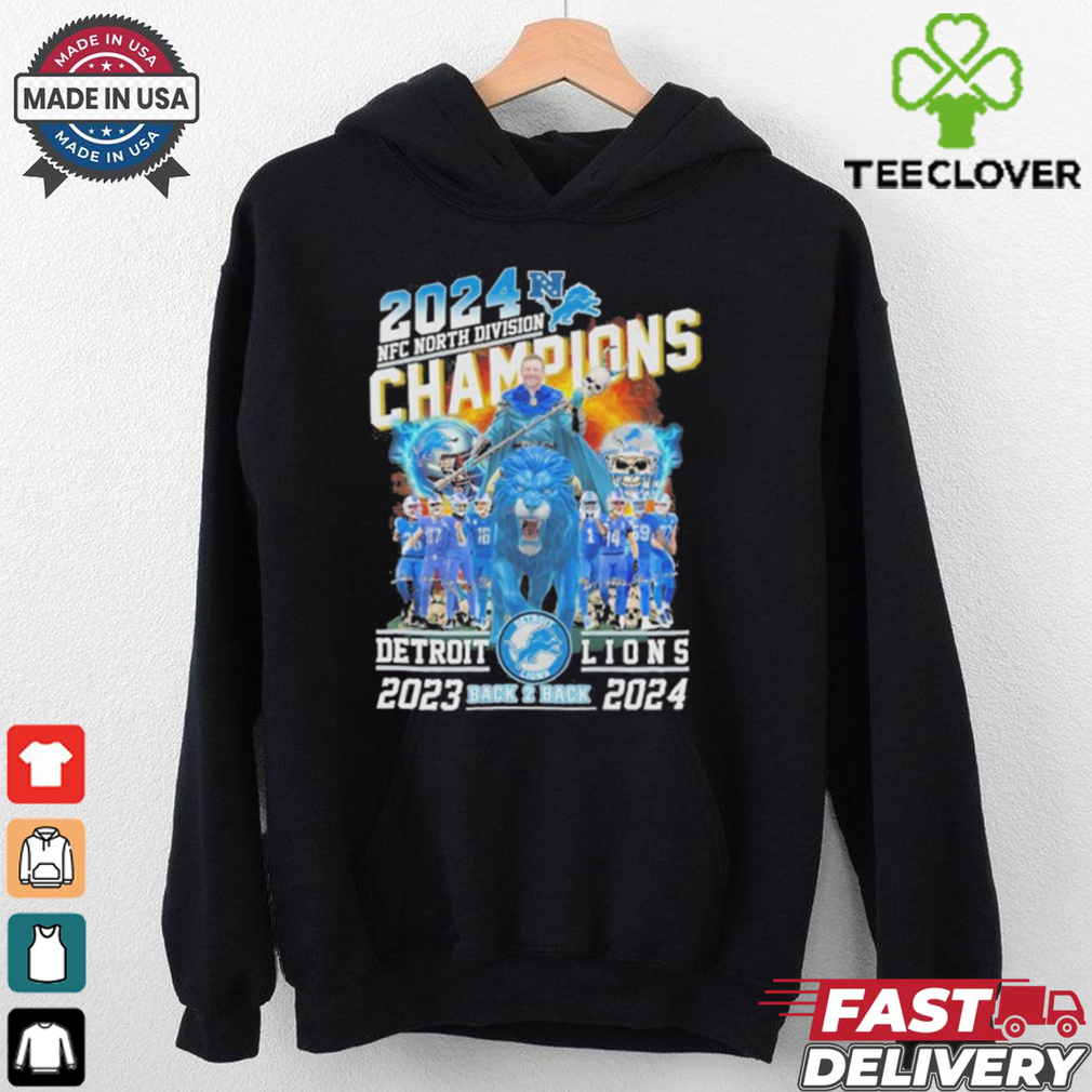NFC North Division Champions Detroit Lions Back To Back 2023 2024 shirt NFC North Division Champions Detroit Lions Back To Back 2023 2024 shirt