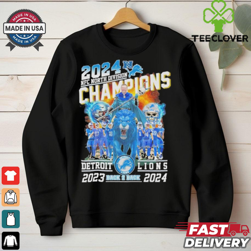 NFC North Division Champions Detroit Lions Back To Back 2023 2024 shirt NFC North Division Champions Detroit Lions Back To Back 2023 2024 shirt
