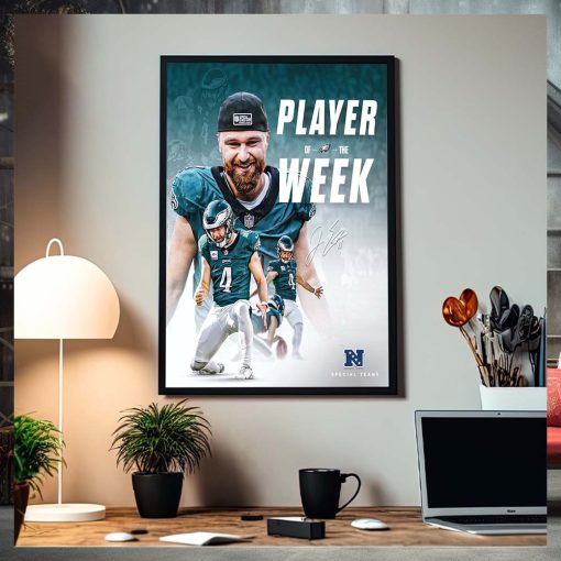 NFC Philadelphia Eagles Jake Elliott Player Of The Week Home Decor Poster Canvas