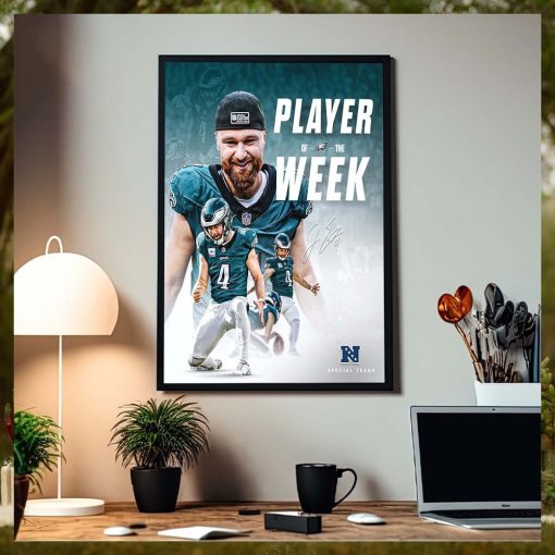 NFC Philadelphia Eagles Jake Elliott Player Of The Week Home Decor Poster Canvas
