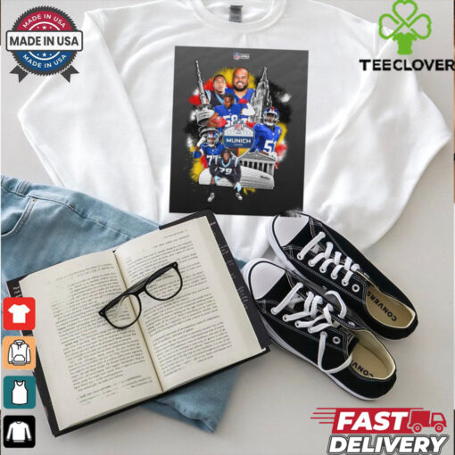 NFL 2024 International Games Giants and Panthers in Munich Game Poster T Shirt