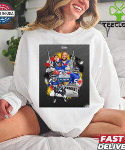NFL 2024 International Games Giants and Panthers in Munich Game Poster T Shirt