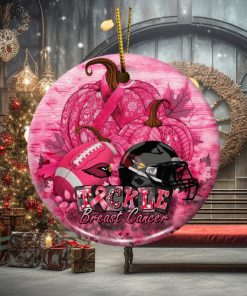 NFL Arizona Cardinals Breast Cancer And Sport Team Ceramic Ornament