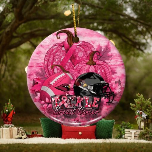NFL Arizona Cardinals Breast Cancer And Sport Team Ceramic Ornament