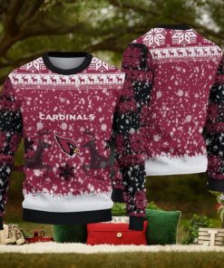 NFL Arizona Cardinals Christmas Reindeer V2 Sport Christmas Ugly Sweater 3D