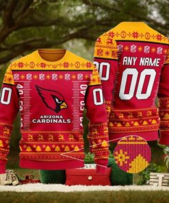 NFL Arizona Cardinals Custom Name Number Ugly Christmas Sweater V3
