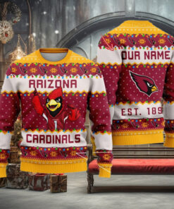 NFL Arizona Cardinals Cute Mascot Custom Ugly Christmas Sweater