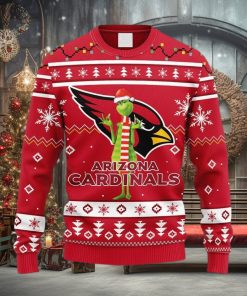 NFL Arizona Cardinals Funny Grinch Christmas Ugly 3D Sweater For Men And Women Gift Ugly Christmas