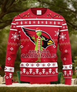 NFL Arizona Cardinals Funny Grinch Christmas Ugly 3D Sweater For Men And Women Gift Ugly Christmas