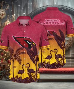 NFL Arizona Cardinals Hawaii Shirt Flamingo And Flower Funny Aloha Shirt