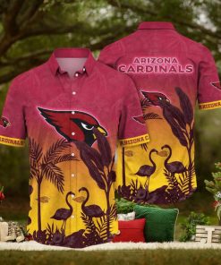 NFL Arizona Cardinals Hawaii Shirt Flamingo And Flower Funny Aloha Shirt