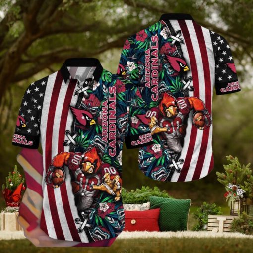 NFL Arizona Cardinals Hawaii Shirt Mascot Aloha Summer Shirt