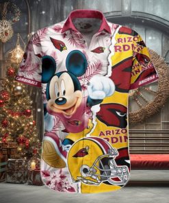 NFL Arizona Cardinals Hawaiian Shirt Mickey Mouse All Over Print For Men And Women