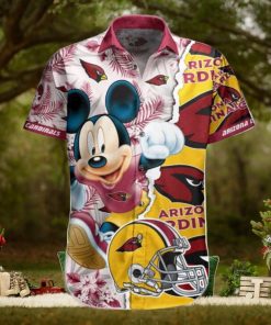 NFL Arizona Cardinals Hawaiian Shirt Mickey Mouse All Over Print For Men And Women