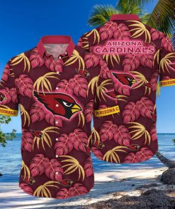 NFL Arizona Cardinals Hawaiian Shirt Palm Leaves Pattern Summer Aloha