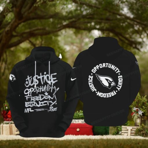 NFL Arizona Cardinals Justice Opportunity Equity Freedom Hoodie