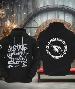 NFL Arizona Cardinals Justice Opportunity Equity Freedom Hoodie