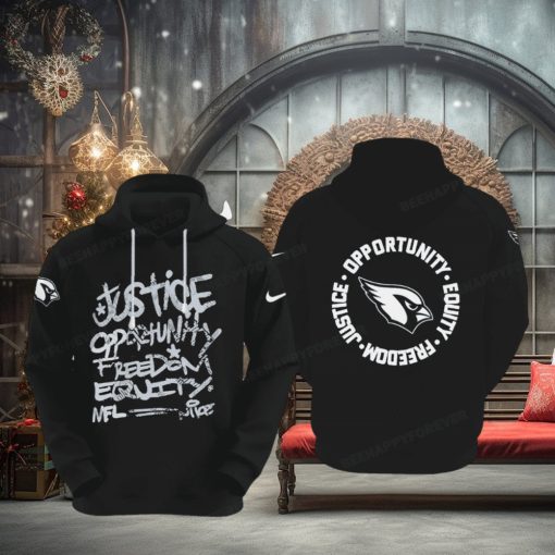 NFL Arizona Cardinals Justice Opportunity Equity Freedom Hoodie