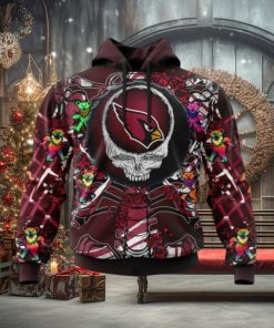 NFL Arizona Cardinals Mix Grateful Dead, Personalized Name & Number Specialized Concepts Kits 3D Hoodie