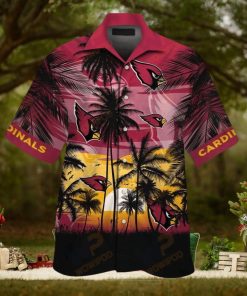 NFL Arizona Cardinals Red Beach Sun Hawaiian Shirt