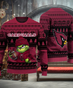NFL Arizona Cardinals The Grinch Ugly Christmas Sweater