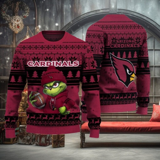 NFL Arizona Cardinals The Grinch Ugly Christmas Sweater
