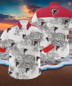NFL Atlanta Falcons 3D Flowers Leaf Hawaiian Shirt Summer Hot Gift For Fans