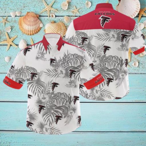 NFL Atlanta Falcons 3D Flowers Leaf Hawaiian Shirt Summer Hot Gift For Fans