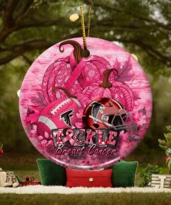 NFL Atlanta Falcons Breast Cancer And Sport Team Ceramic Ornament