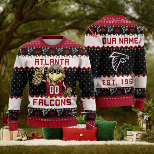 NFL Atlanta Falcons Cute Mascot Custom Ugly Christmas Sweater