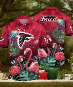 NFL Atlanta Falcons Hawaii Shirt Flamingo And Flower Aloha Shirt