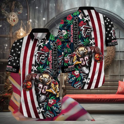 NFL Atlanta Falcons Hawaii Shirt Mascot Aloha Summer Shirt