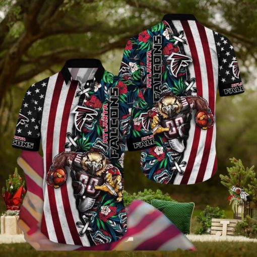 NFL Atlanta Falcons Hawaii Shirt Mascot Aloha Summer Shirt
