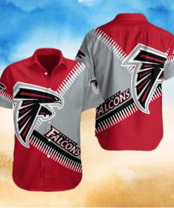 NFL Atlanta Falcons Hawaiian Shirt Red Aloha Gift For Football Fans