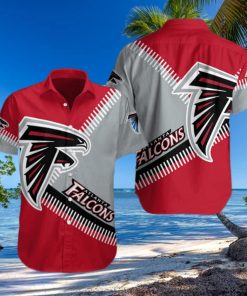 NFL Atlanta Falcons Hawaiian Shirt Red Aloha Gift For Football Fans