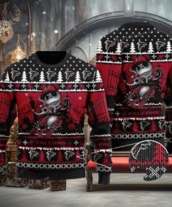 NFL Atlanta Falcons Jack Skellington Christmas Ugly Sweater