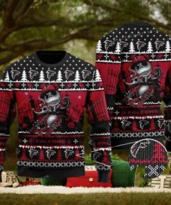 NFL Atlanta Falcons Jack Skellington Christmas Ugly Sweater