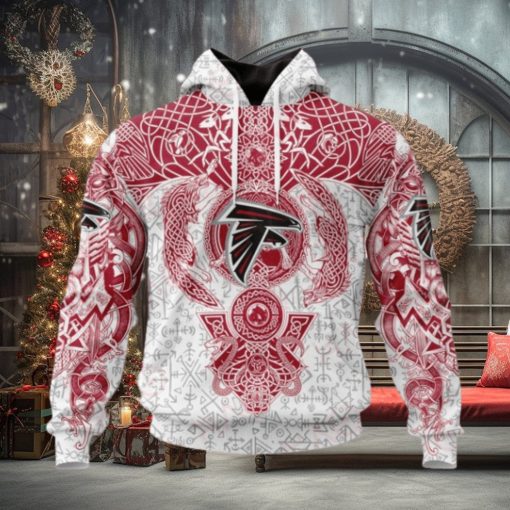 NFL Atlanta Falcons Norse Viking Symbols 3D Hoodie