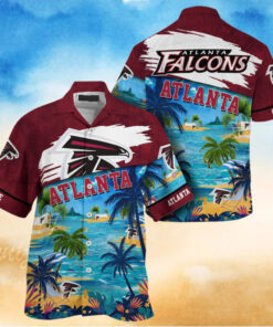 NFL Atlanta Falcons Palm Tree Hot Summer Hawaiian Shirt Gifts Sport Fans