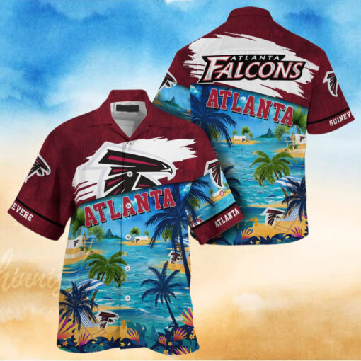 NFL Atlanta Falcons Palm Tree Hot Summer Hawaiian Shirt Gifts Sport Fans
