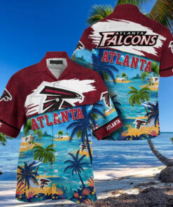 NFL Atlanta Falcons Palm Tree Hot Summer Hawaiian Shirt Gifts Sport Fans