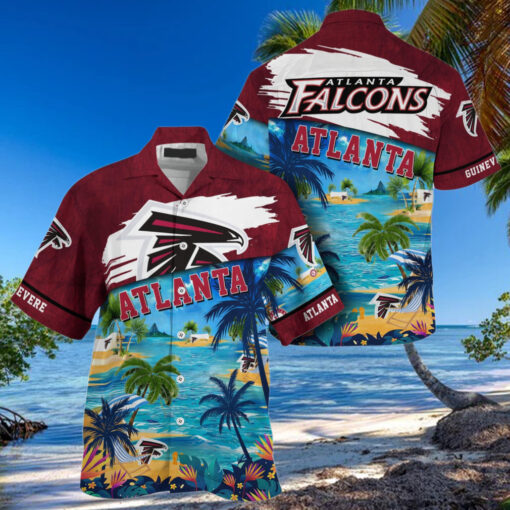 NFL Atlanta Falcons Palm Tree Hot Summer Hawaiian Shirt Gifts Sport Fans