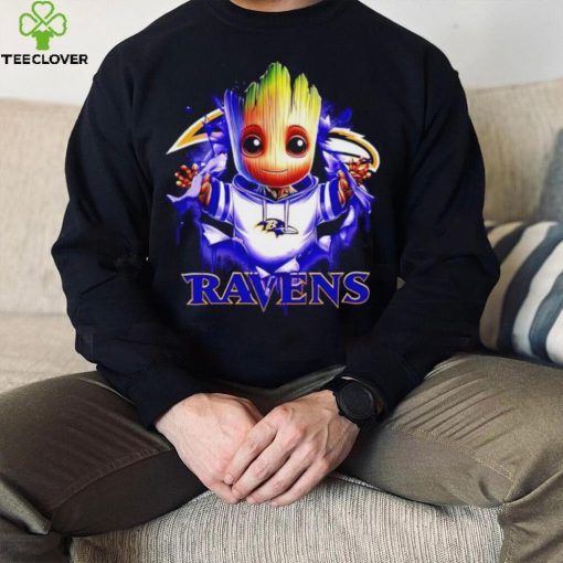 NFL Baltimore Ravens Baby Groot hoodie, sweater, longsleeve, shirt v-neck, t-shirt