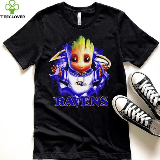 NFL Baltimore Ravens Baby Groot hoodie, sweater, longsleeve, shirt v-neck, t-shirt