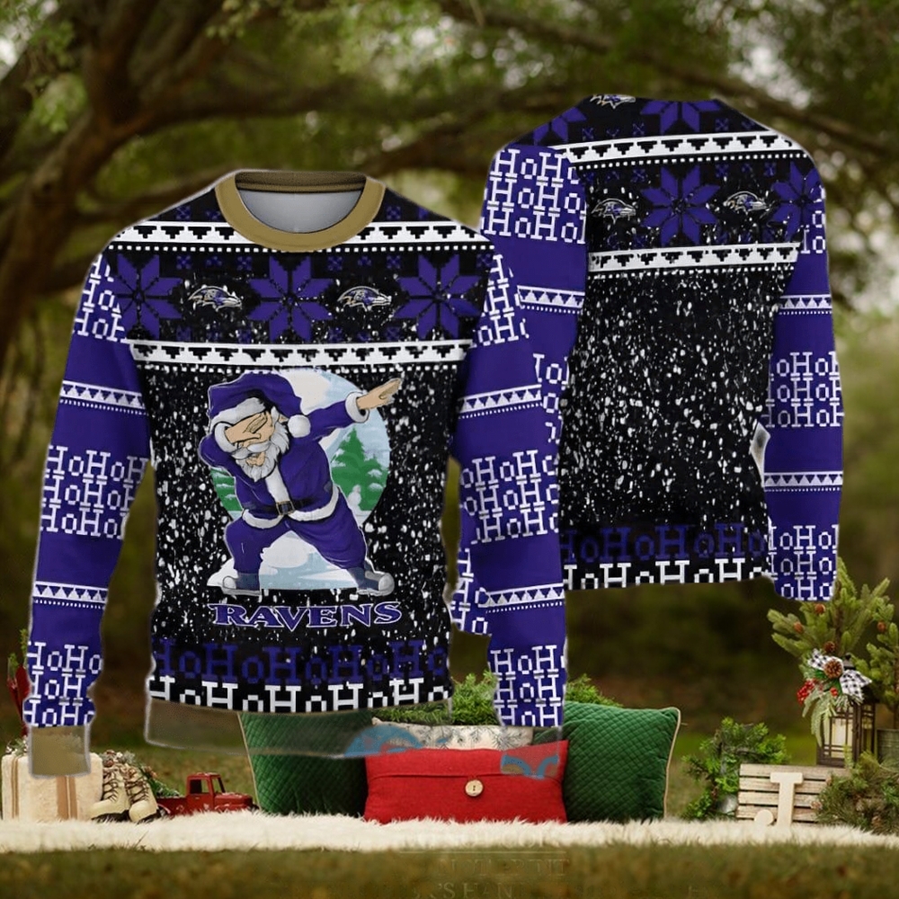 Baltimore Ravens 3D Printed Ugly Christmas Sweater